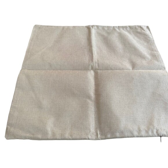 Throw Pillow Cover 17.5 x 17.5 Autumn Maple Leaf Fall Orange Yellow Cream - Picture 4 of 4